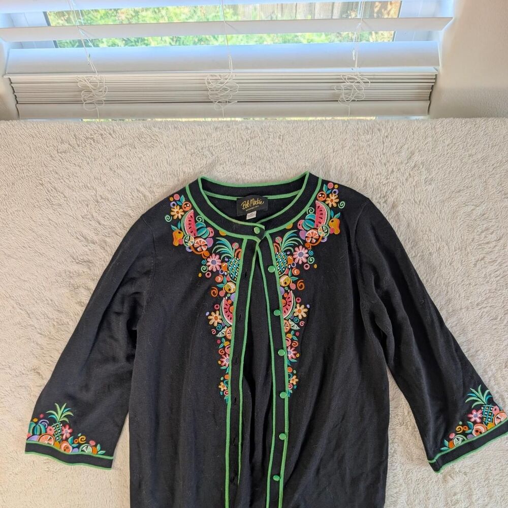 Bob-mackie Women's multi Cardigan